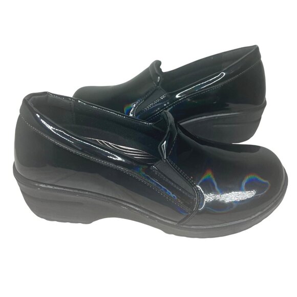 Easy Works By Easy Street Slip Resistant Black Clogs Shoes Womens 10M - Picture 2 of 9